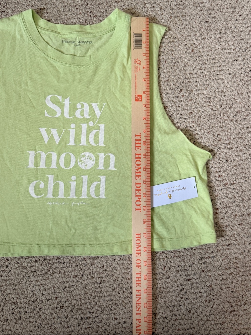 Spiritual Gangster Stay Wild Moon Child Callie Crop Tank NWT Large - Picture 7 of 10